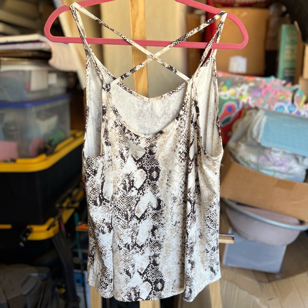 Snake Print Women's Top - Picture 2 of 3